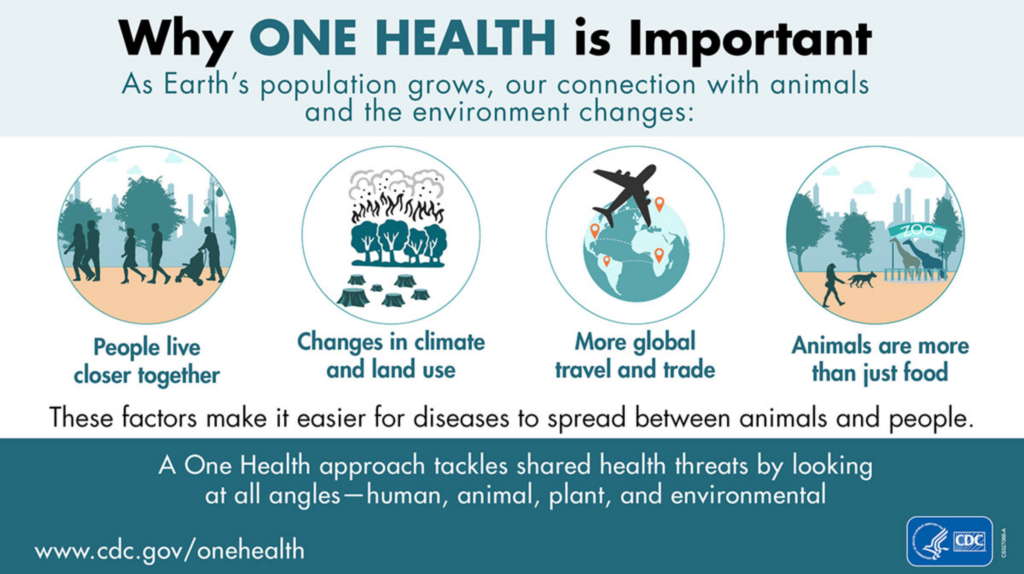 CDC infographic on one health.